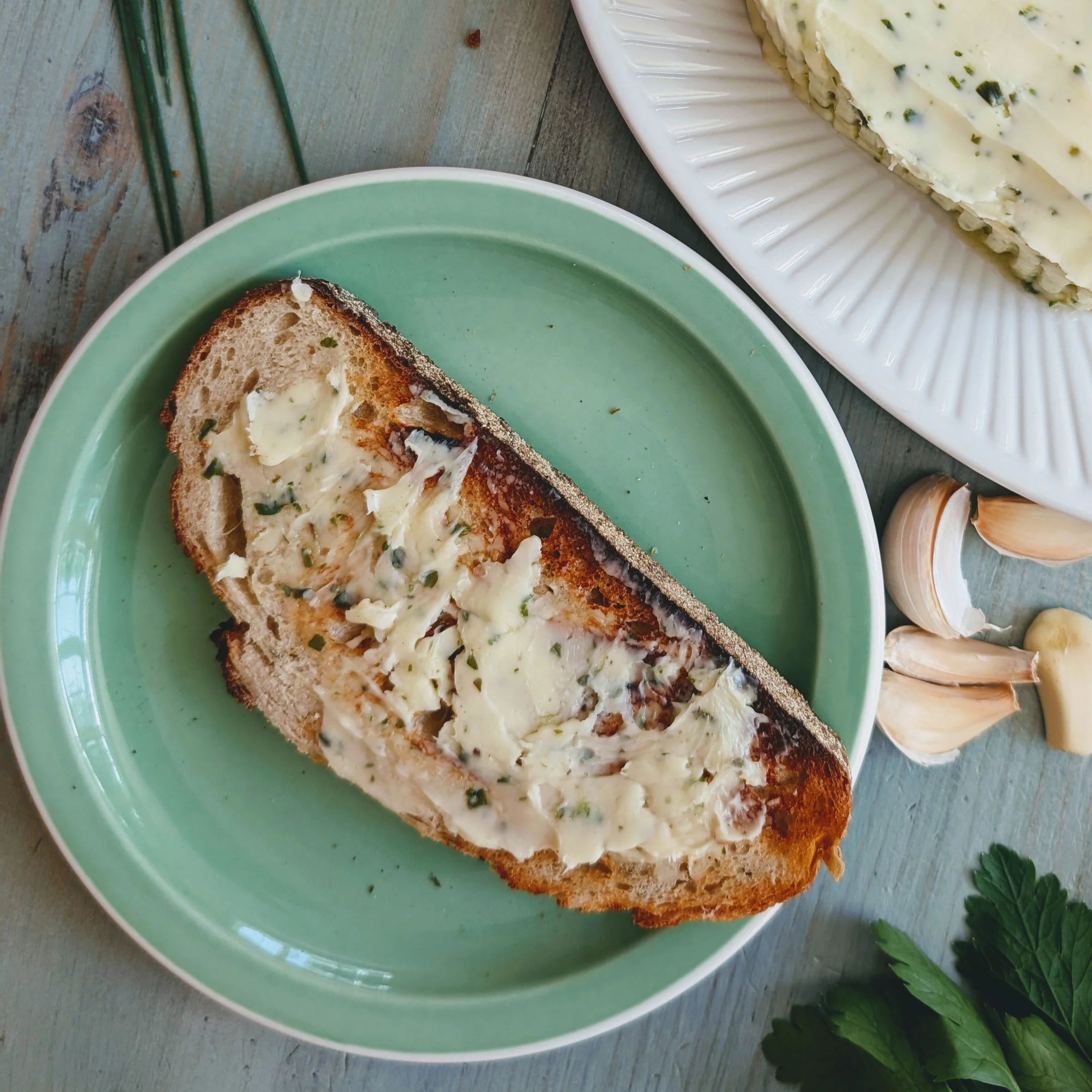 Slow-Churned French Butter - Garlic & Herbs (8.8oz) - Image 3
