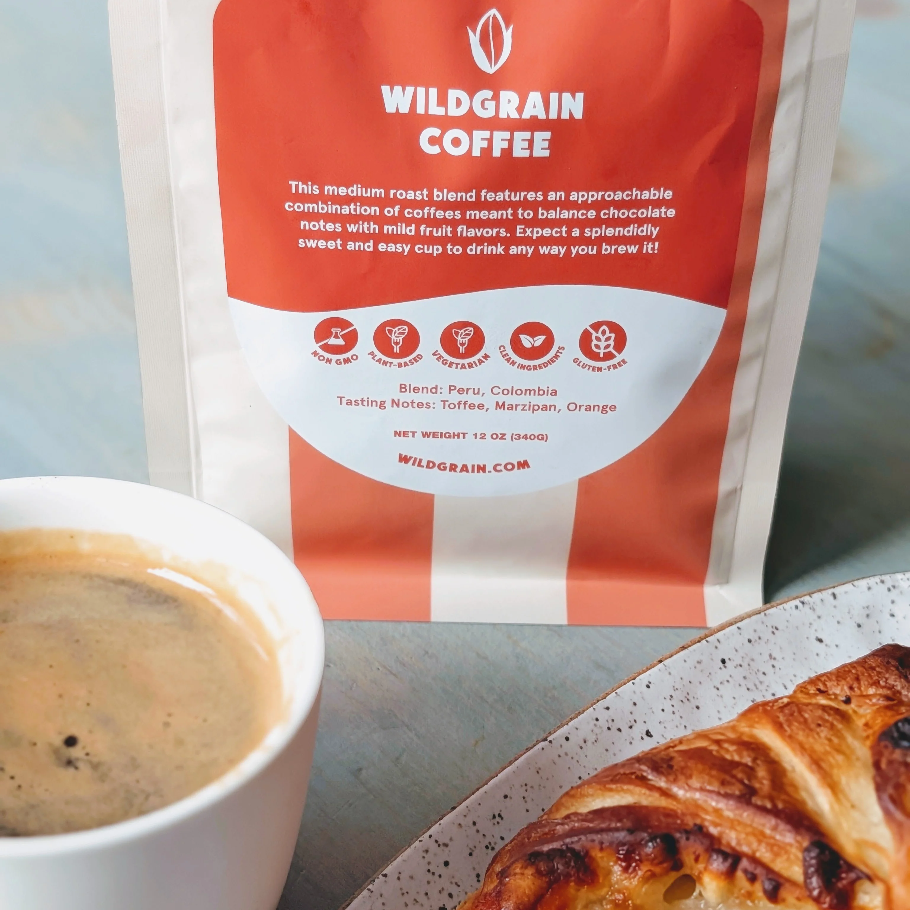 Wildgrain Coffee · Medium Roast · Whole Beans (12oz) - Image 3